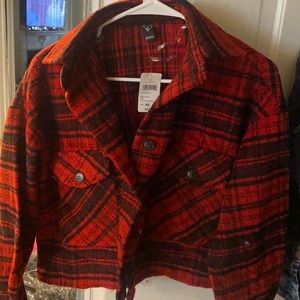 A Red plaid Windsor jacket
